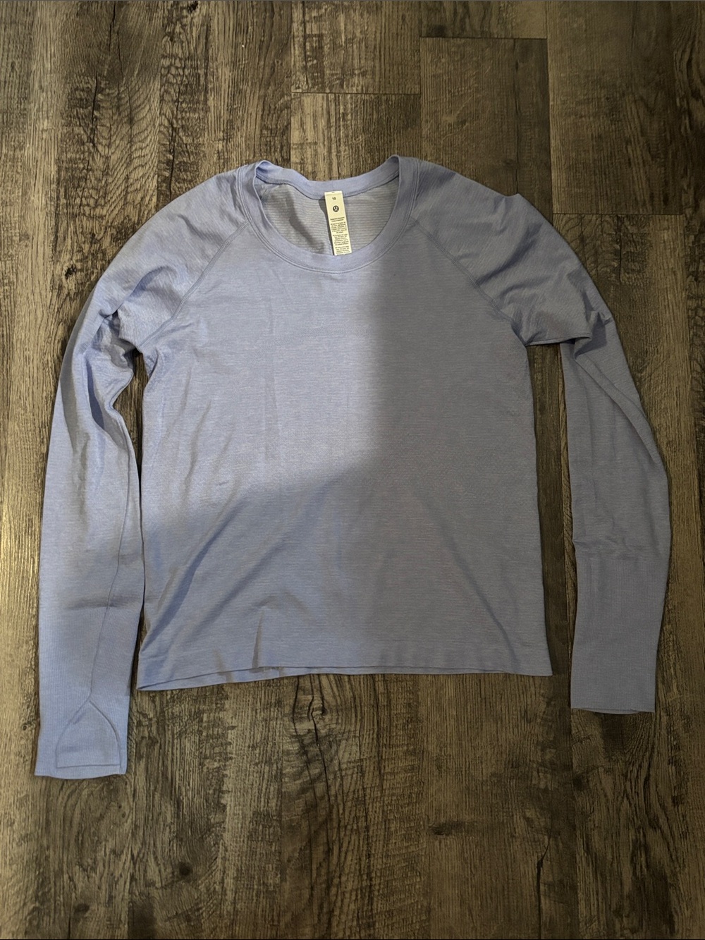 Lululemon Swiftly Tech Long Sleeve - Waist Length - Light Purple - Size 10